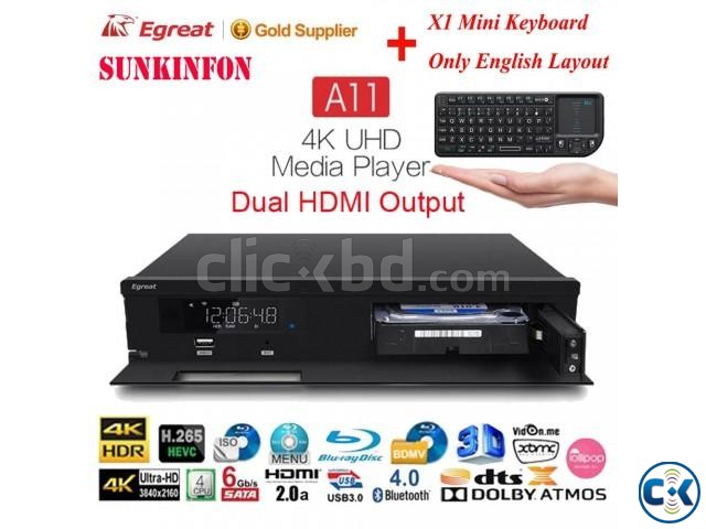 Egreat A11 Android HDR 4K Blu-ray HDD Dual HDMI Media Player large image 0