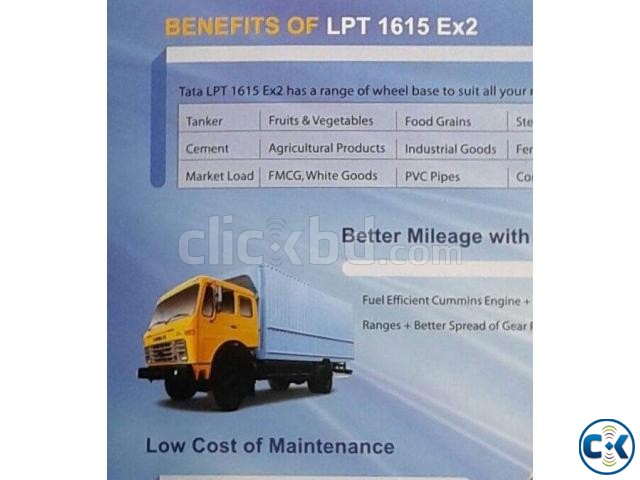Tata Truck LPT 1616 Ex2 without covered  large image 0