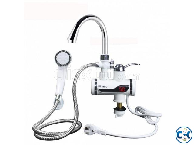 Instant Hot Water Heater Tap with Hand Shower. large image 0