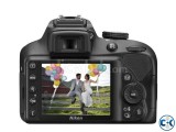 Genuine Nikon D3400 with AF-P 18-55 VRI Lens