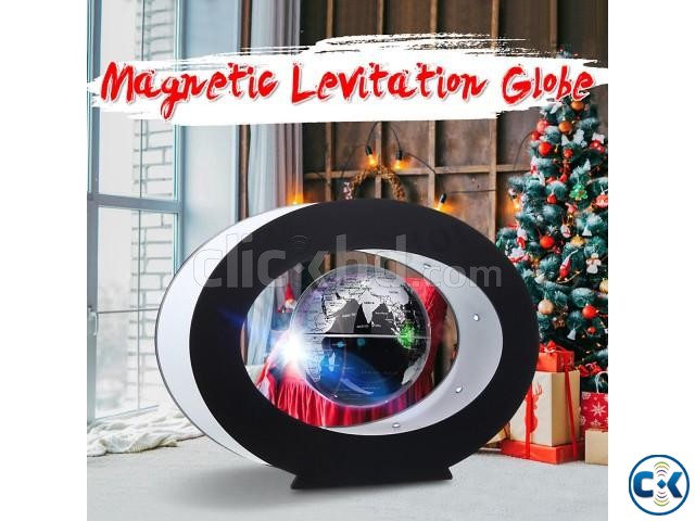 O shaped Magnetic Levitation Globe n LED Home Office Decore large image 0