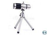 12x Zoom Mobile Camera Lens With Adjustable Tripod