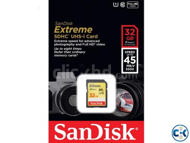 SanDisk Extreme Class10 SDHC-UHS Card 32GB large image 0