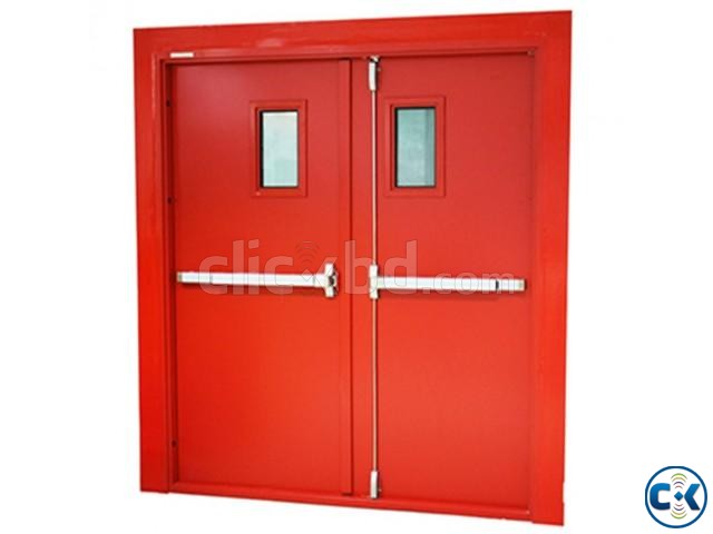 UL Listed Fire Rated Hollow Metal Door With Panic Bar large image 0
