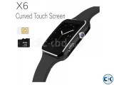 Bakrry X6 Smart Watch Phone Carve Display