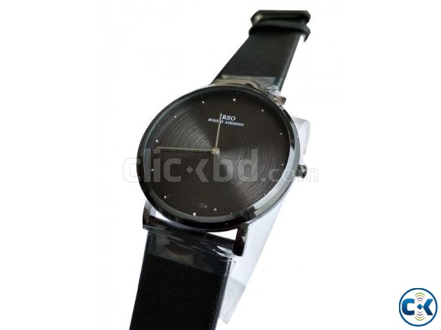 IBSO Slim-Fit Watch Original Brand Black Wrist Watches for large image 0