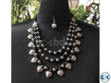 Product Beautiful Stone Multi Chain Necklace with Earring.