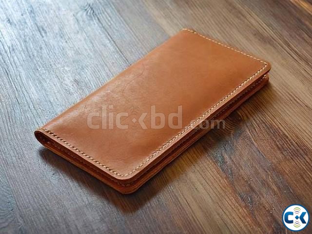Leather Mobile Passport Wallet Traveler. large image 0