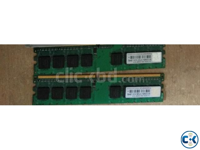 DDR2 1 GB ram. 2 pcs  large image 0