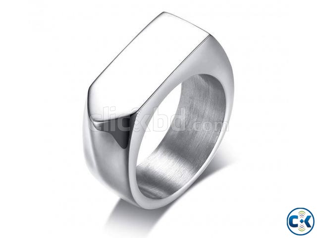 Silver Alloy Finger Ring for Men large image 0