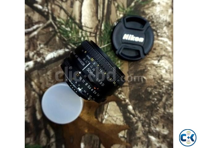 Nikon NIKKOR AF 50mm f 1.8D Prime Lens USED - Black large image 0