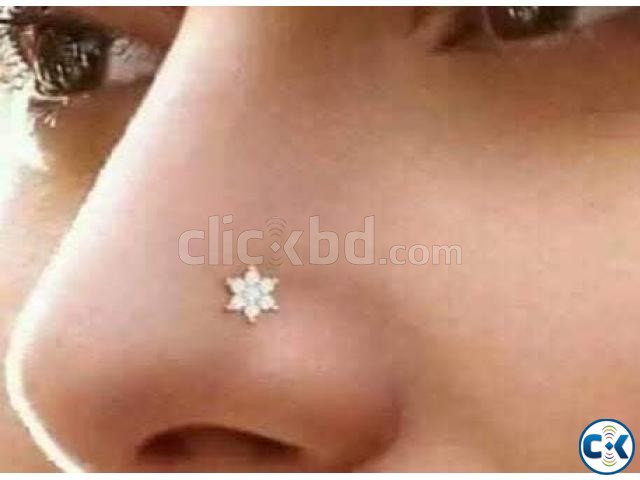 Seven Stone Diamond Nose Pin 27 Discount large image 0