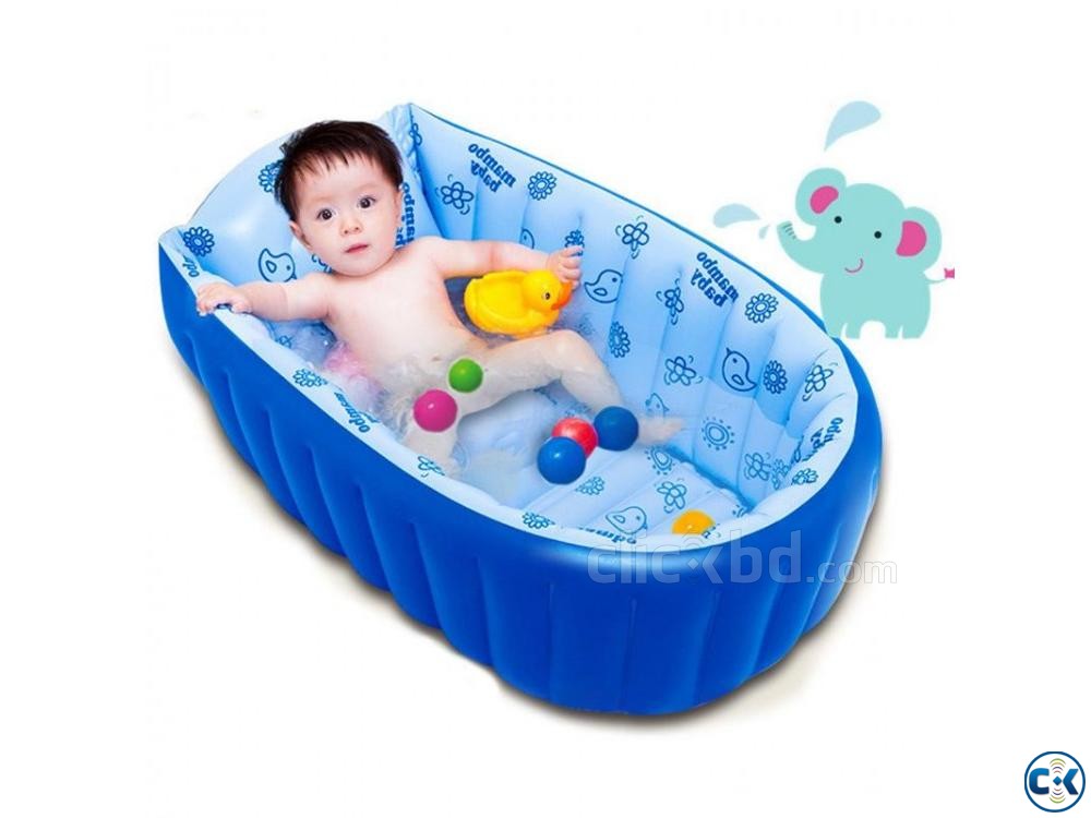 inflatable baby bathtub large image 0