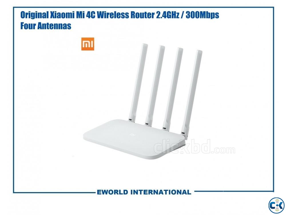 Original Xiaomi Mi 4C Wireless Router 2.4Ghz 300Mbps large image 0