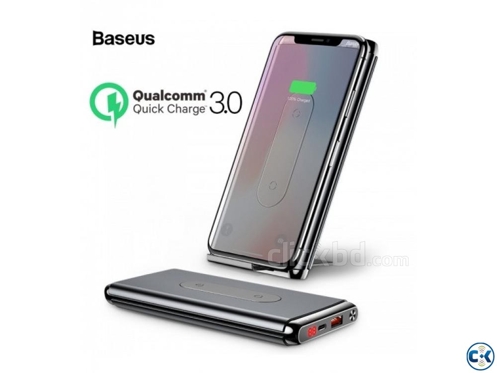 Baseus Wireless Charger Qi Power Bank 10000 MAh 15W Type-C large image 0