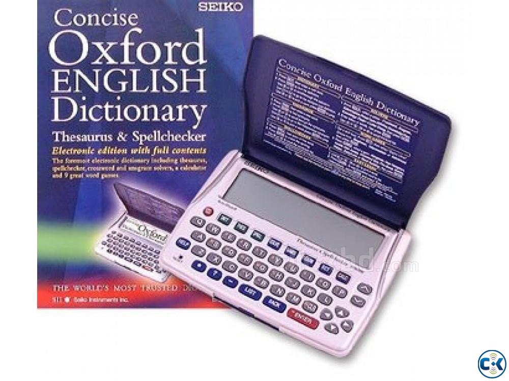 Seiko Concise Oxford Dictionary Thesaurus and Spellchecker large image 0