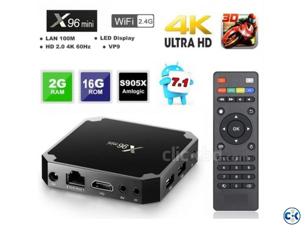 Android 7.1 Smart TV Box X96 Mini 2G 16G Android TV Box New large image 0