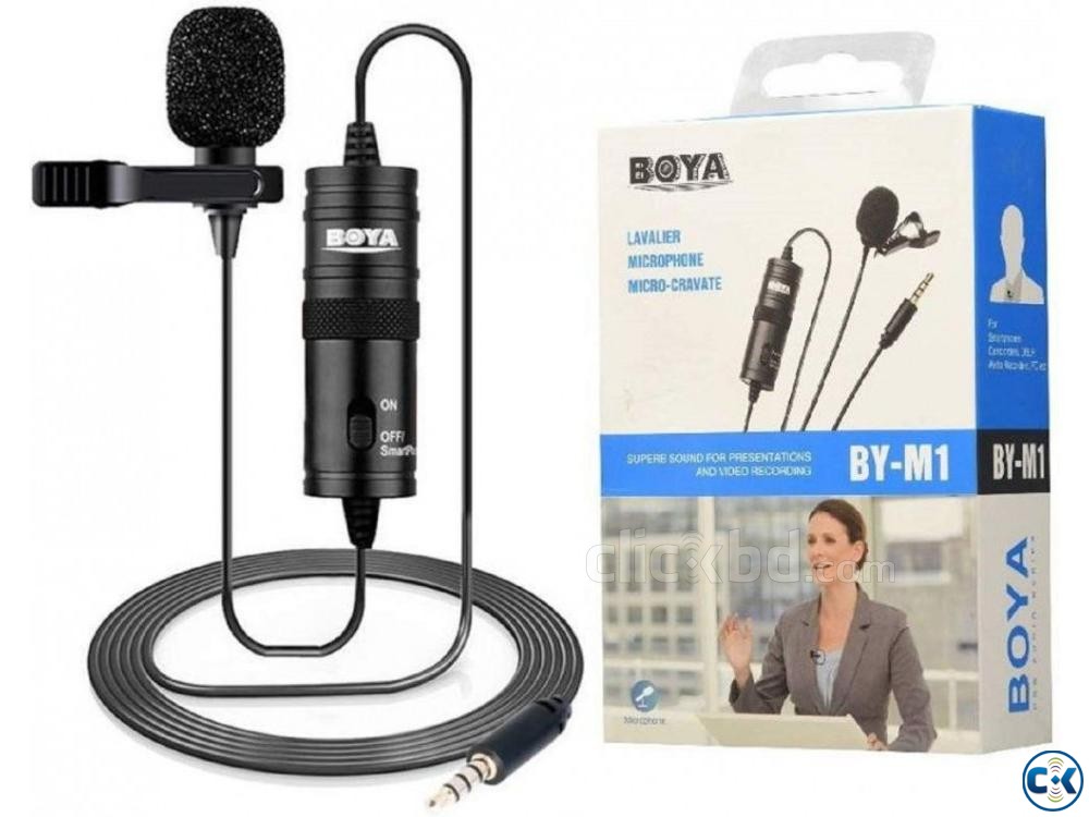 Best BOYA BY-M1 Omnidirectional Lavalier Microphone large image 0