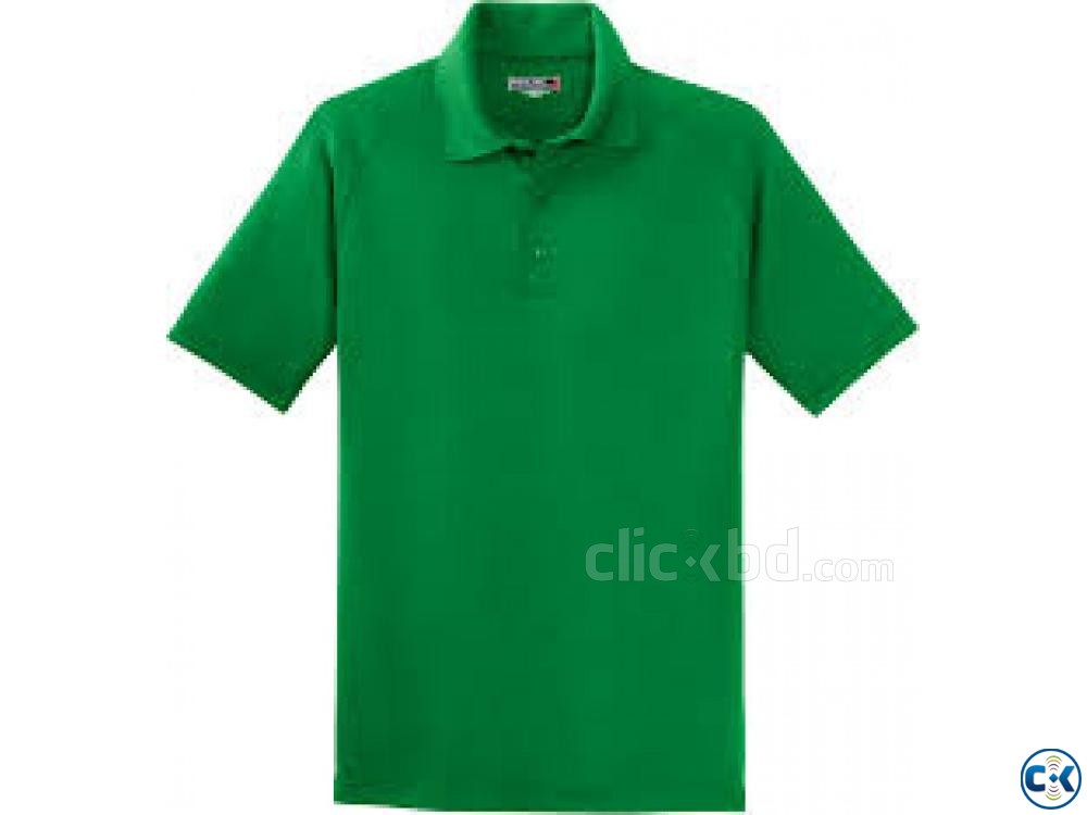 Green polo t shirt large image 0