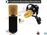 BM-700 Condenser Sound Recording Microphone and Plastic Shoc