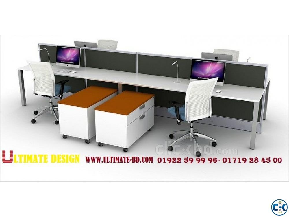 Modern open work station Desk-UD. large image 0