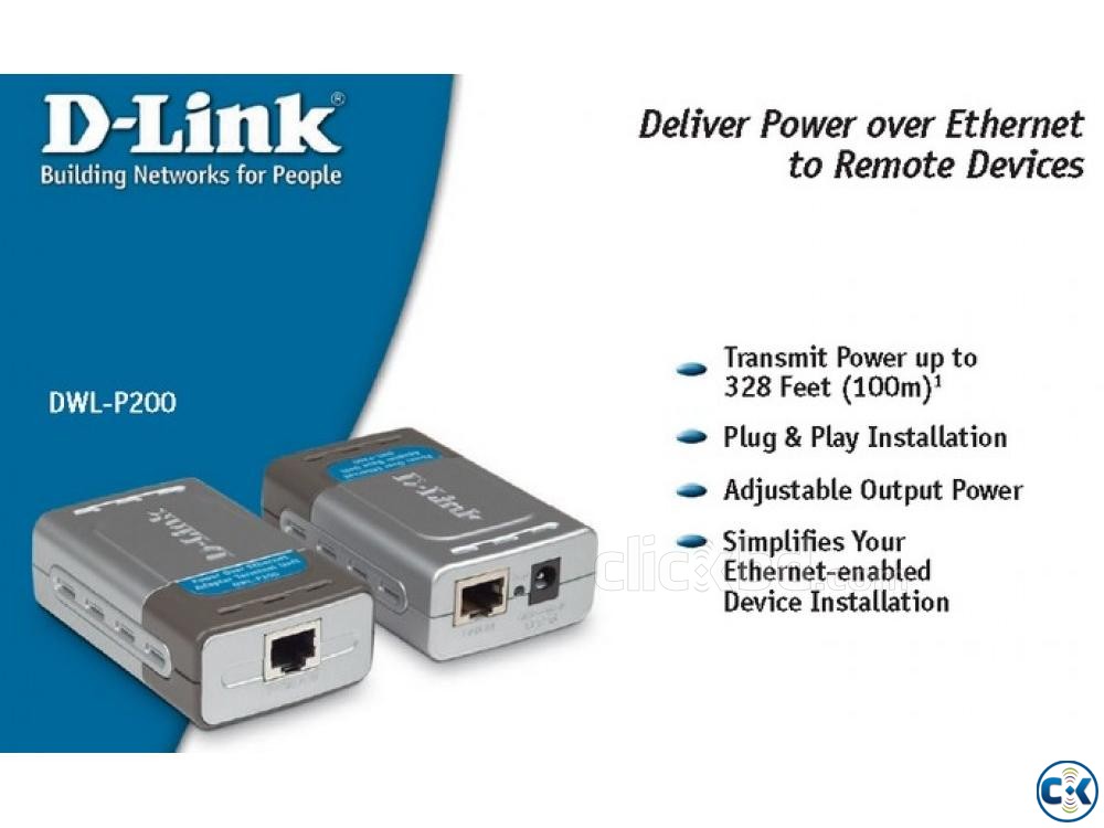 D-Link DWL-P200 Power Over Ethernet Kit - 5VDC 12VDC large image 0