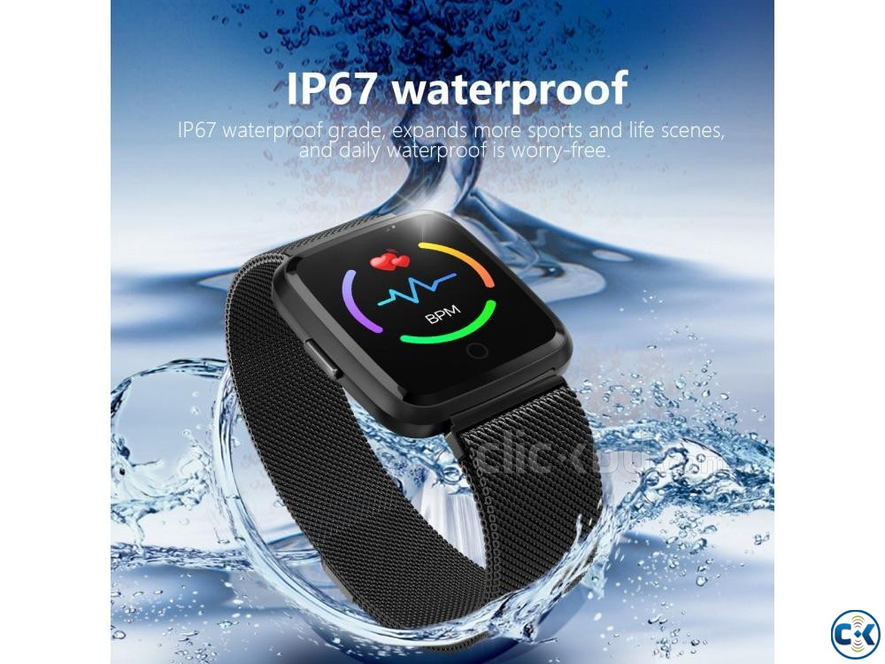 Y7 Smartwatch Waterproof Blood Pressure large image 0
