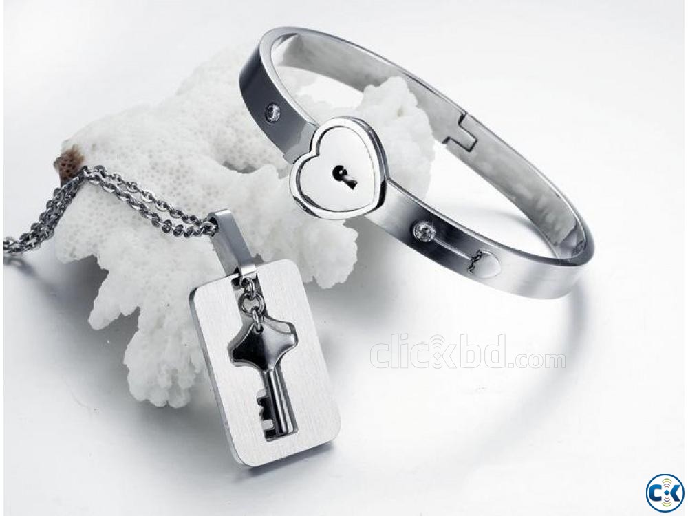 Couple Jewelry Sets Lock Key - Bracelet Locket large image 0