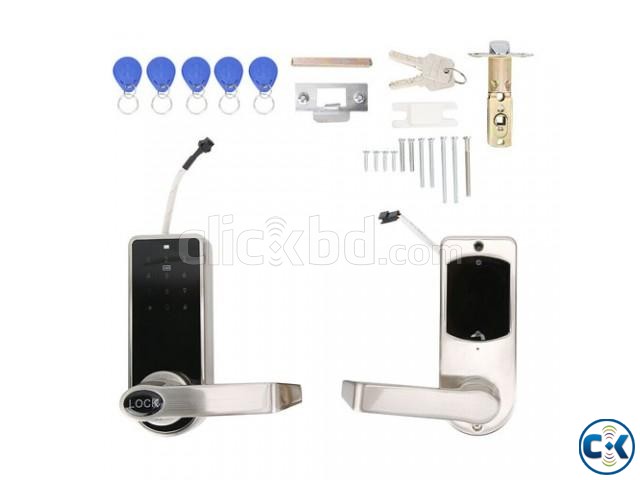 Digital Smart Touch Door Lock Cell 5 RFID Card Keyless Coded large image 0