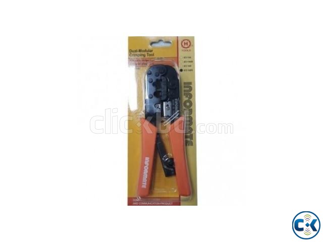 Modular Crimping Tool RJ45 RJ11 with Cable Cutter large image 0