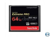 SanDisk 64GB 160mb s Extreme Pro CF Memory Card-New