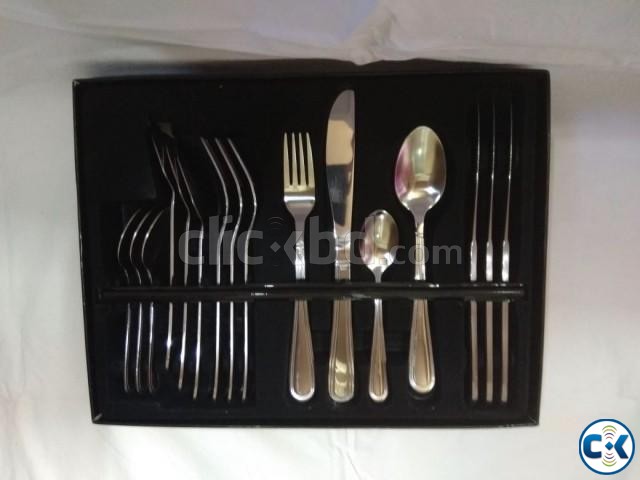 16 pcs stainless steel cutlery set large image 0
