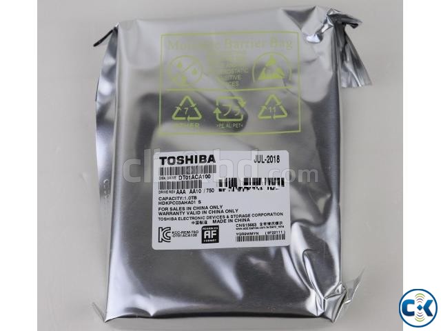 1TB HDD Toshiba 3.5 2 Years Warranty large image 0