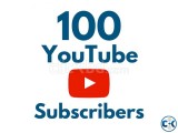 100 YouTube Subscribers 100 Real money-back guaranty