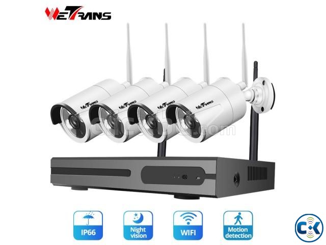 Wetrans CCTV Camera System Wireless HD 4CH 1080P NVR Wifi large image 0