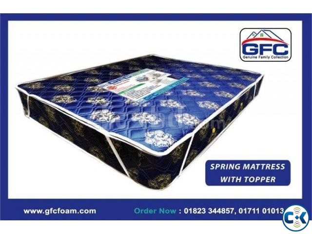 GFC soft spring Mattress with topper 78x60x12 large image 0