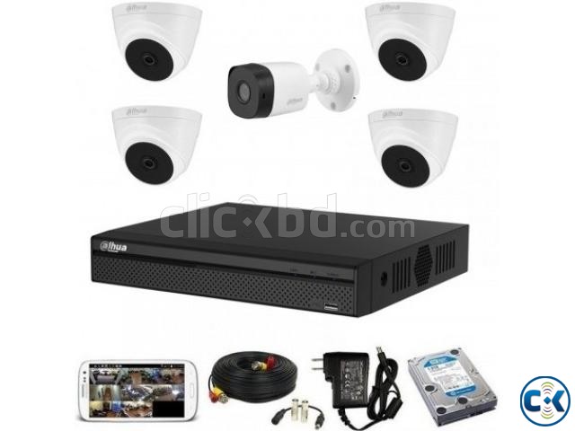 CCTV Package Dahua XVR1A08 8-CH DVR 500GB HDD large image 0