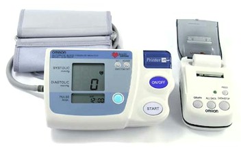 OMRON Automatic BloodPressure Monitor and Printout large image 0