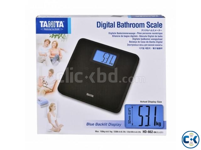 TANITA Digital Bathroom scales Black HD-662 large image 2