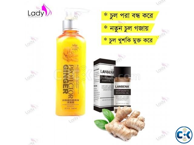 Lanbena Hair Grow Essential Oil with Ginger Shampoo large image 0