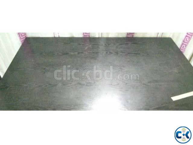 Used Black Wooden Dining Table large image 2