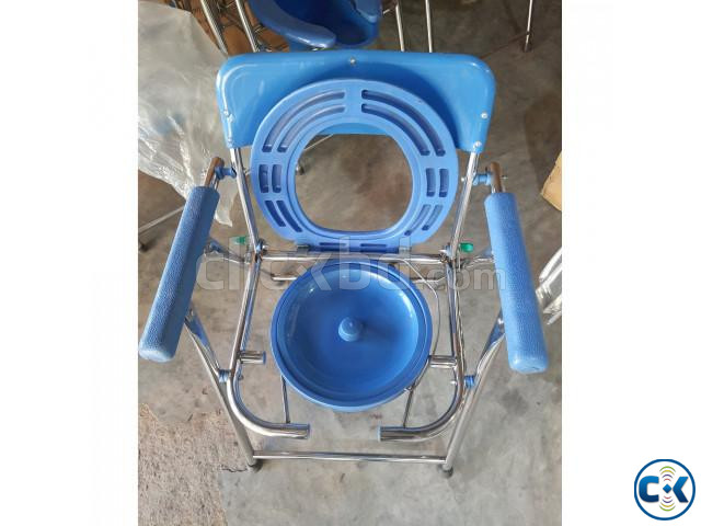 Portable Folding Commode Chair Folding Toilet Chair large image 1