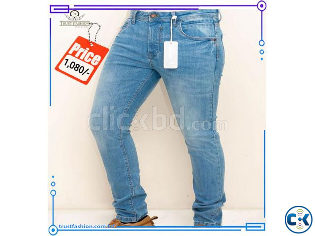 V7 Denim stretch Jeans Pant for Men Light Wash Size 28-3 large image 0