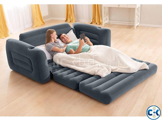 Intex Sofa Bed with Air Pump - Double Size সোফা বেড large image 0