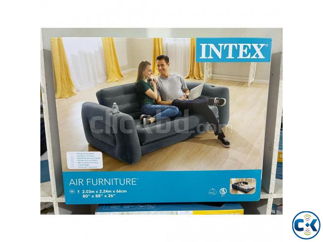 Intex Sofa Bed with Air Pump - Double Size সোফা বেড large image 1