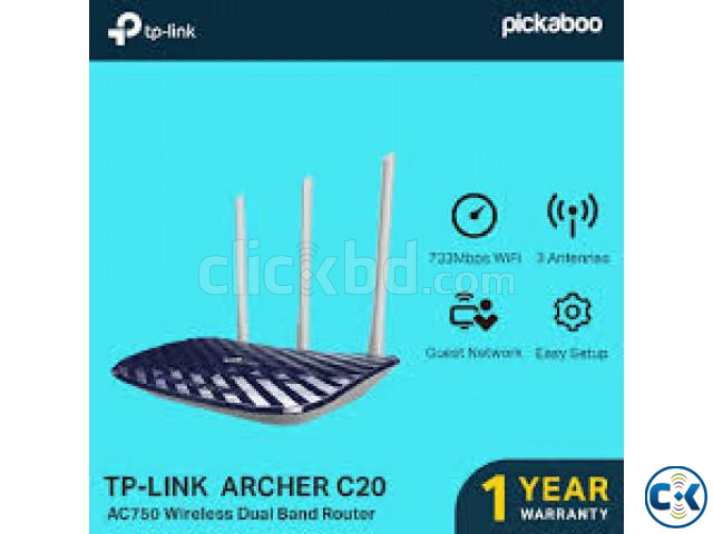 TP-Link Genuine Archer C20 AC750 Dual Band Router large image 2