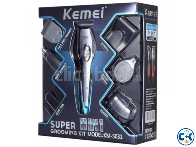 11-in-1 Kemei KM-5031 Professional Fast Charging Hair Trimme large image 0
