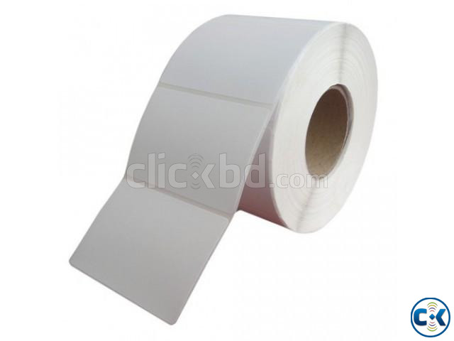 Thermal Bar Code Sticker Roll 75 x 100 mm large image 0