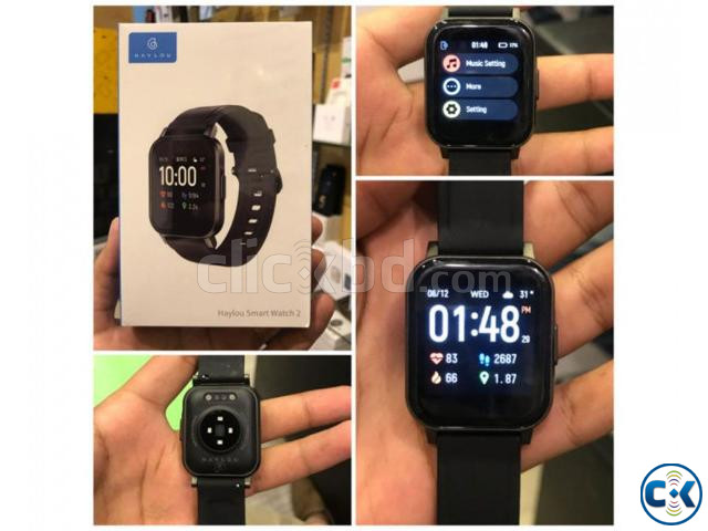 Xiaomi Haylou LS02 Smartwatch Waterproof Black large image 1