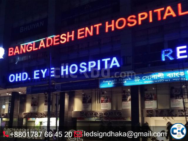 led sign and neon sign with acp board branding large image 2